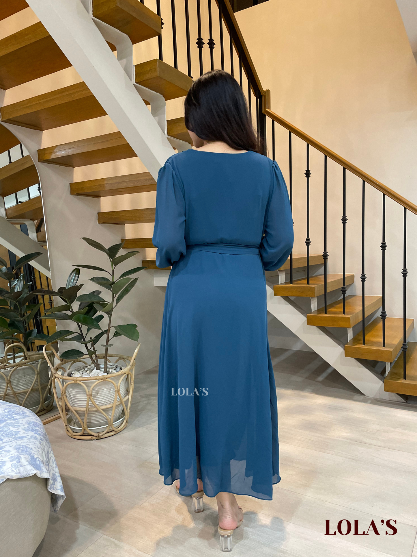 Paula Dress (Blue Green)