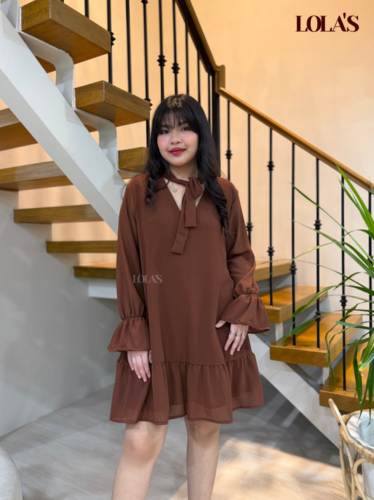 Daph Dress (Chocolate Brown)