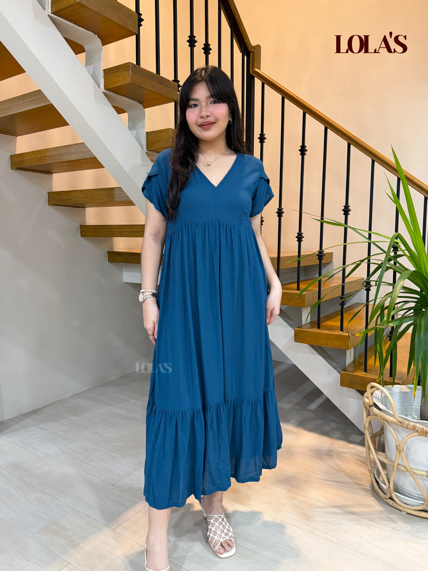 Jane Dress (Teal Blue)