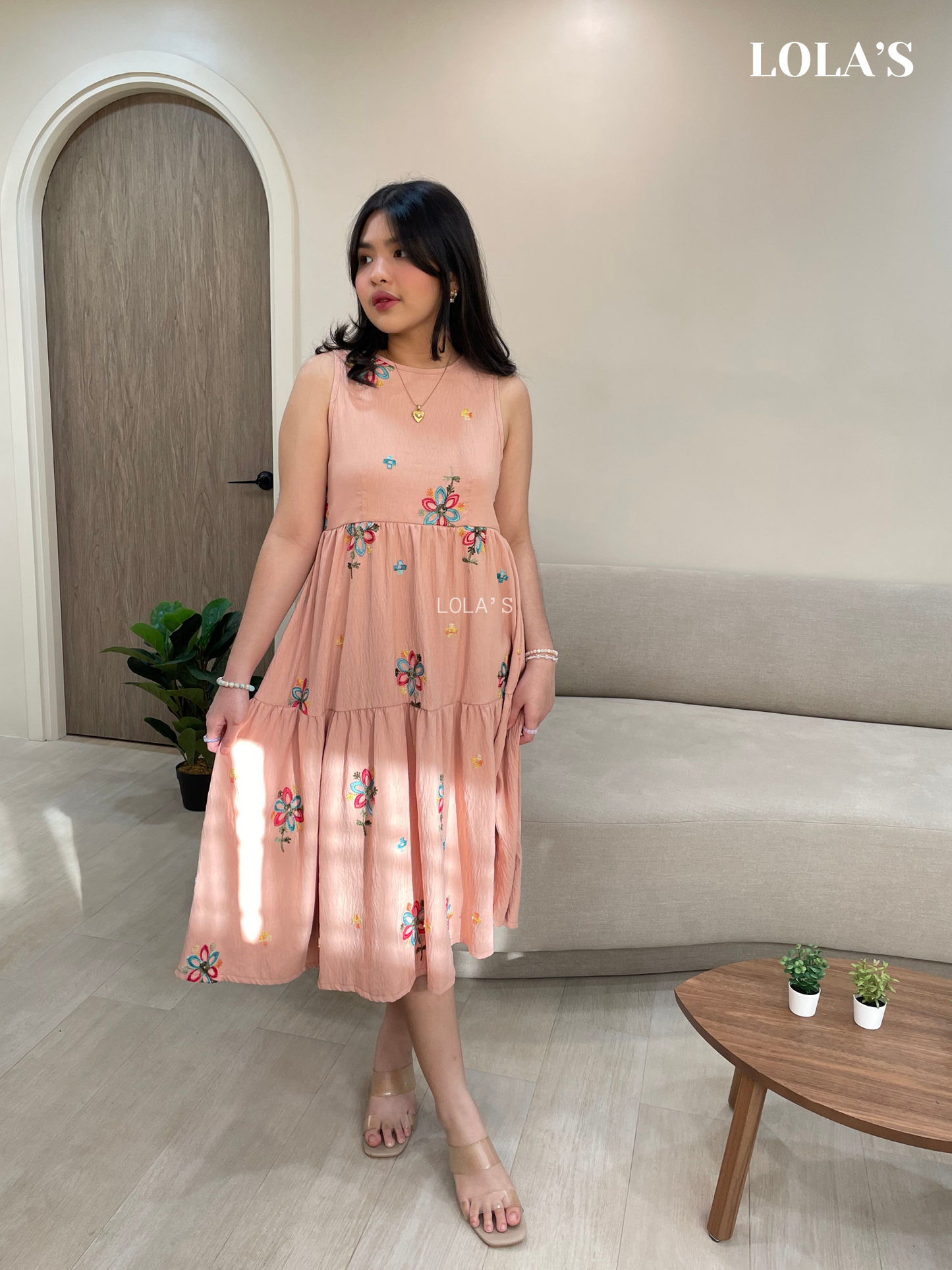 Miles Dress (Peach)