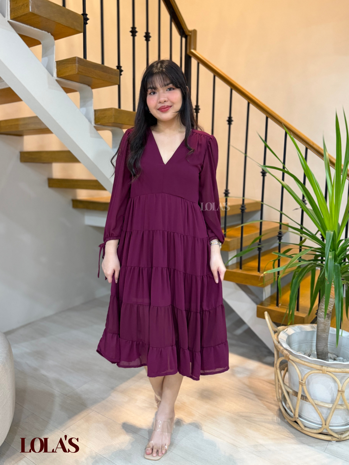 Anna Dress (Wine)