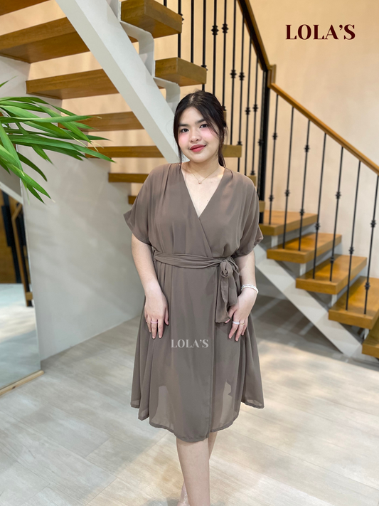 Linda Dress (Taupe)