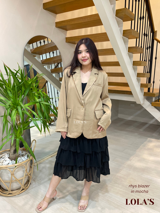 Rhys Oversized Blazer (Mocha)