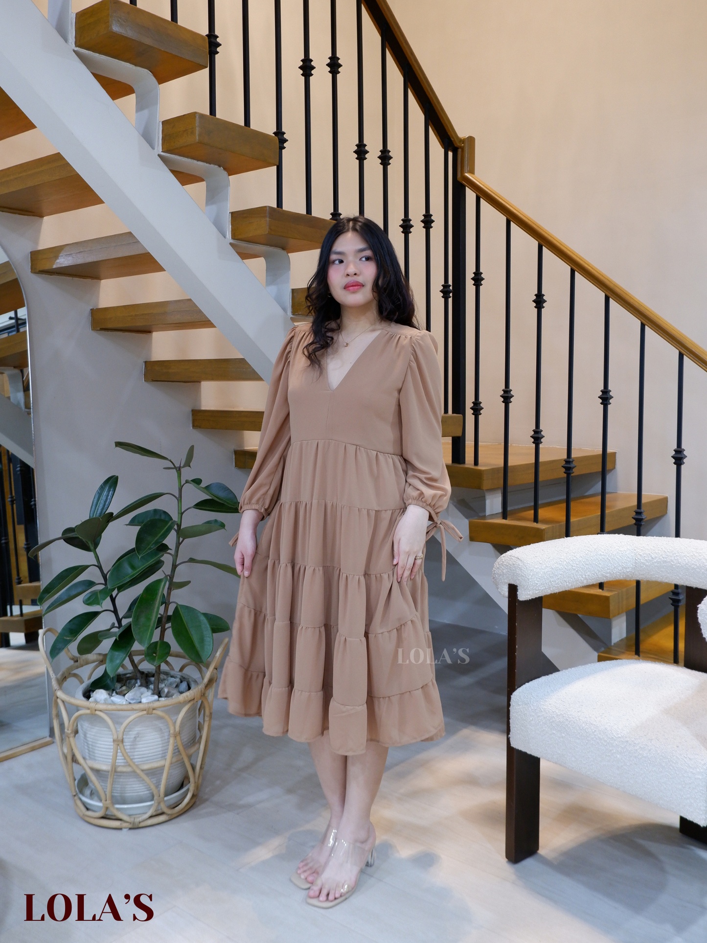 Anna Dress (Mocha)