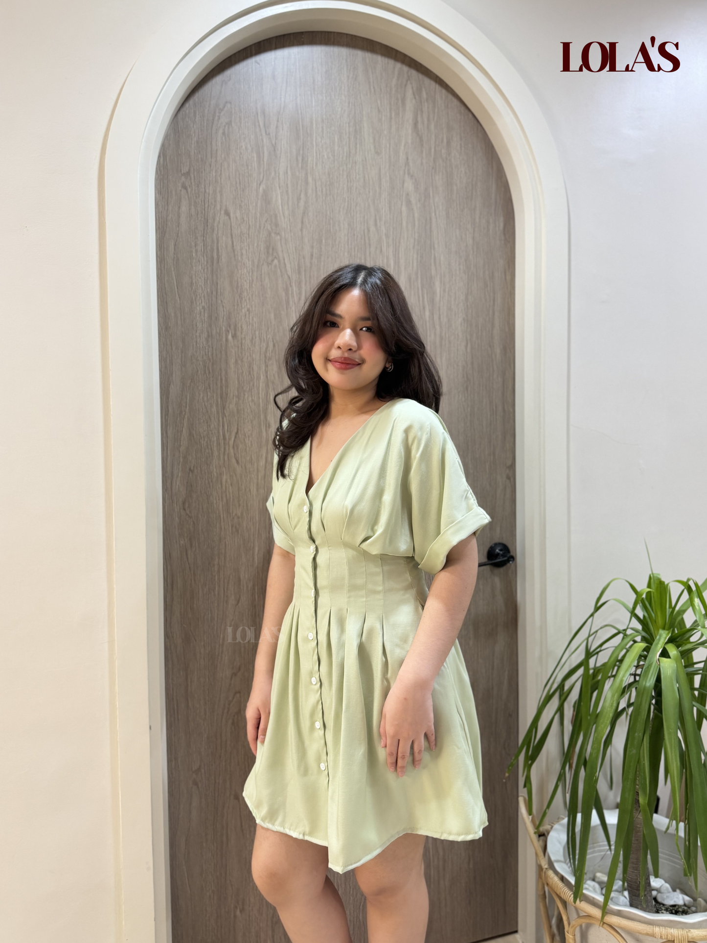 Felicia Dress (Pale Mint)
