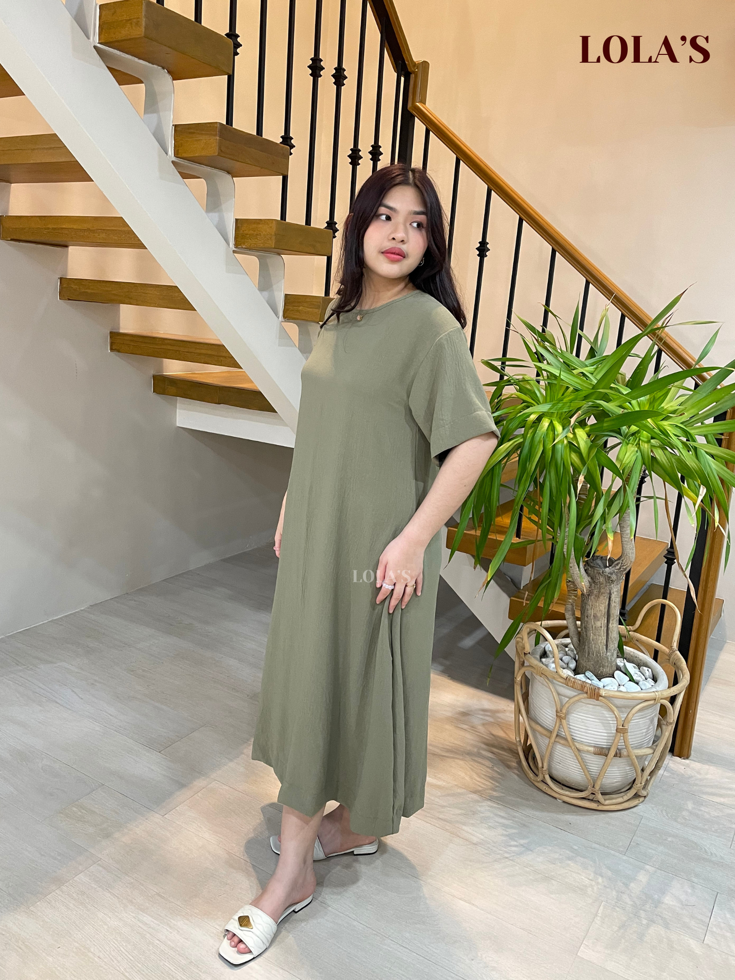 Luna Dress (Pistachio)