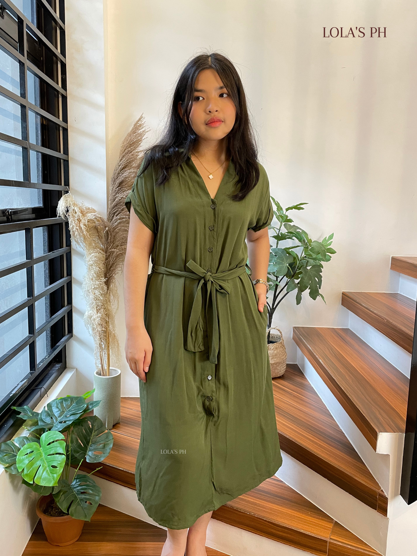 Alice Dress (Army Green)