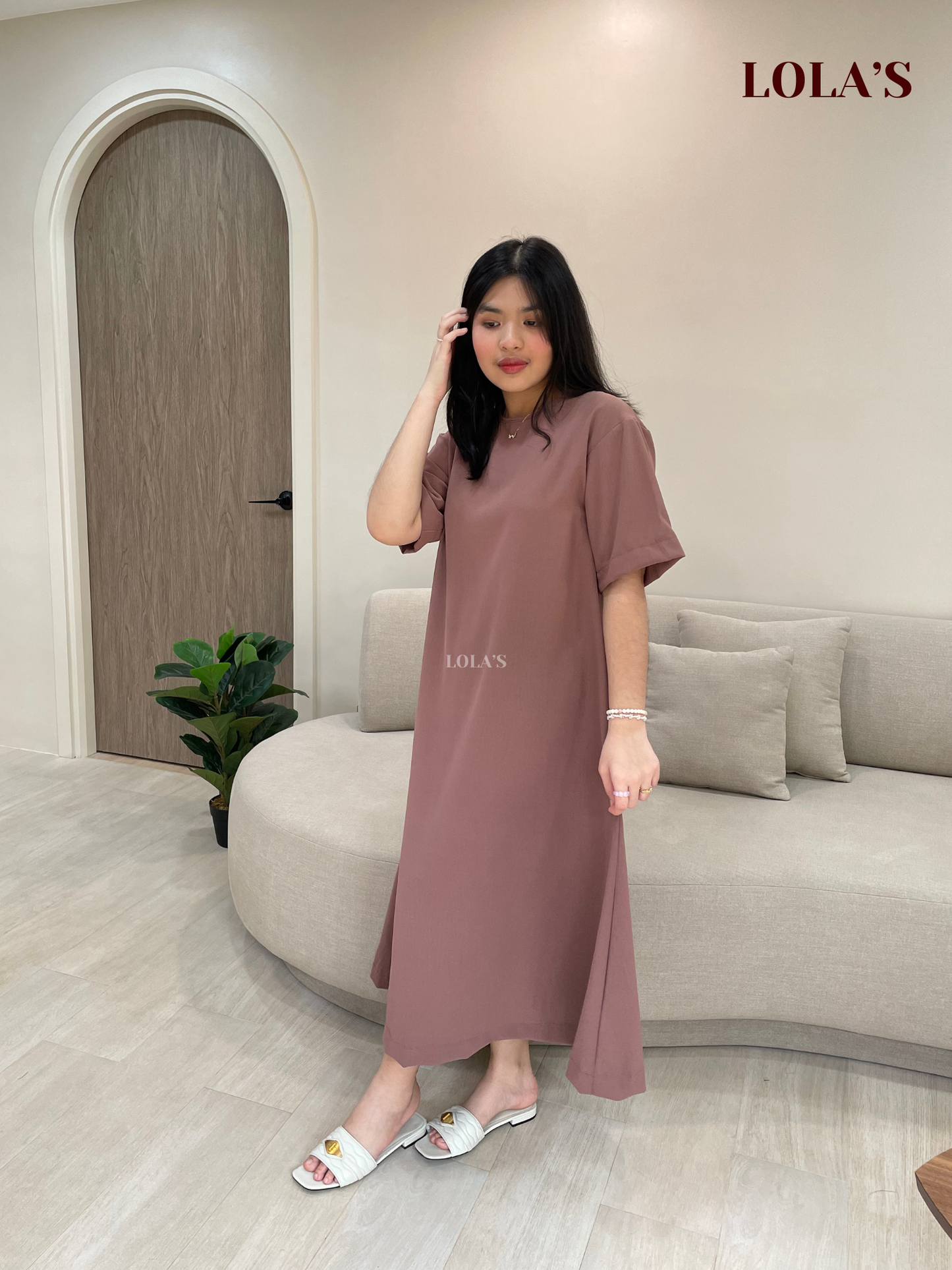 Luna Dress (Dark Taupe)