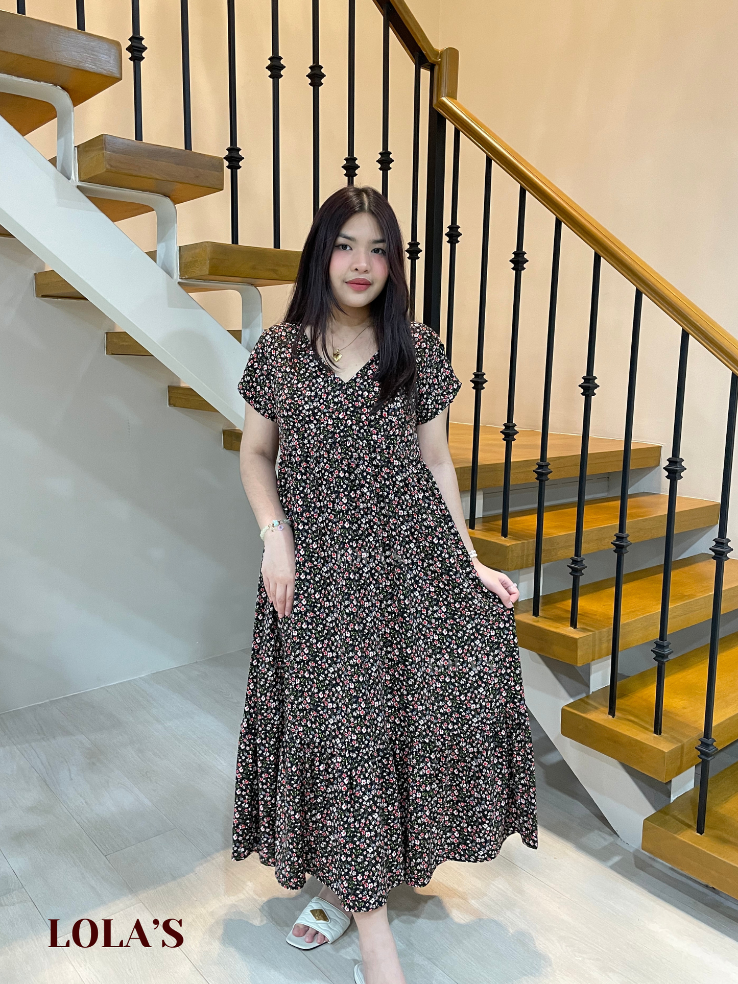 Jane Dress (Black Blossom)