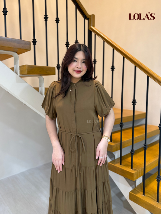 Martha Dress (Cedar Brown)