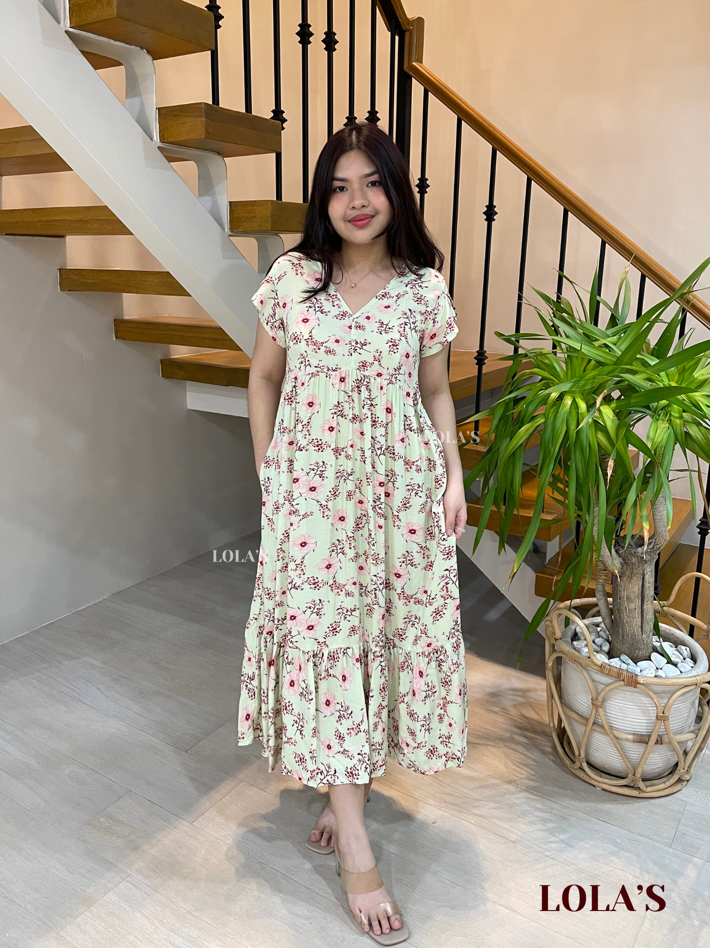 Jane Dress (Floral Tea)