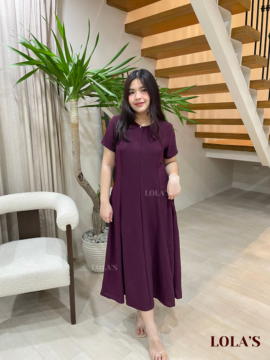 Kathleen Dress (Plum)