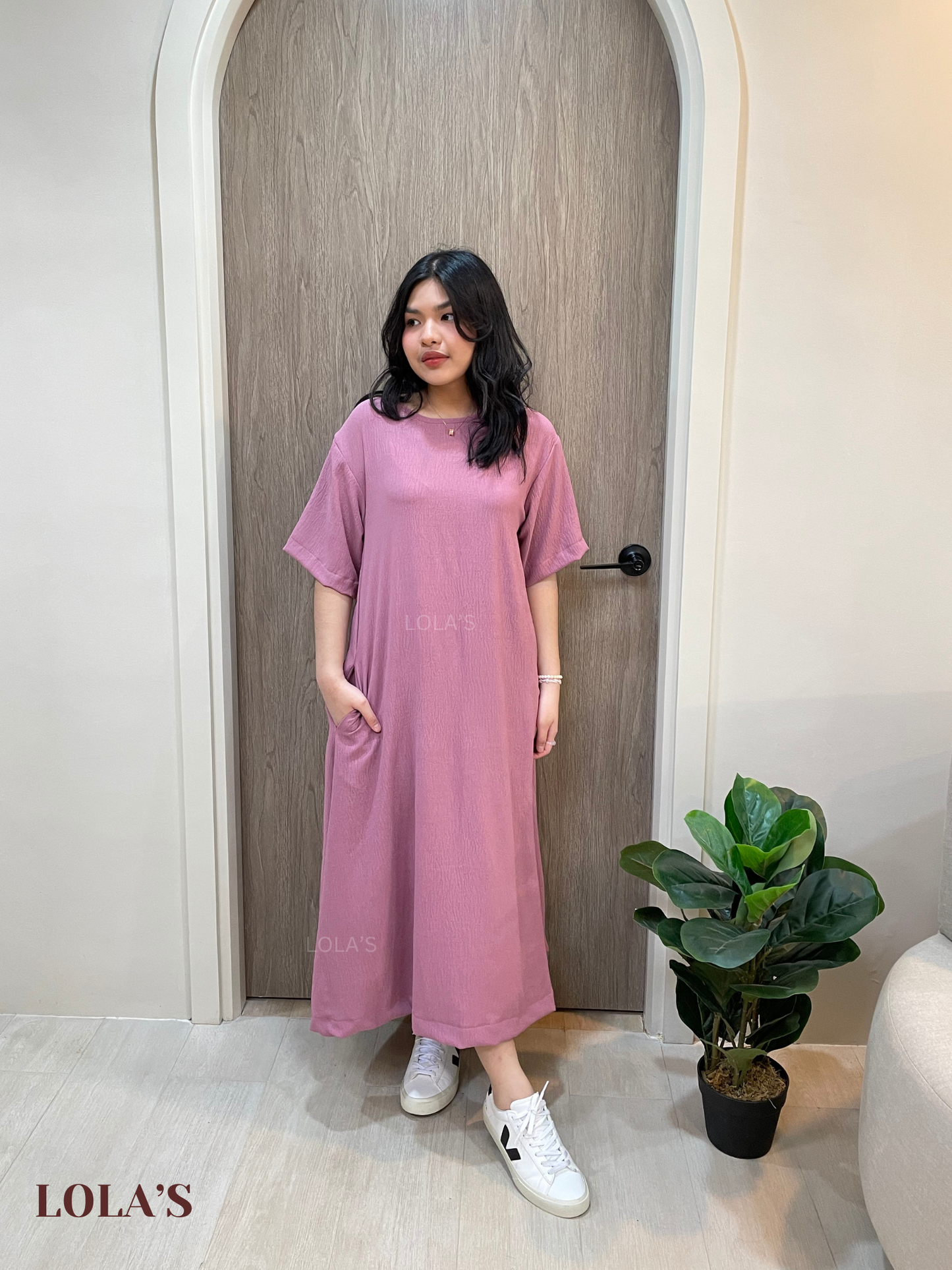 Luna Dress (Mauve)