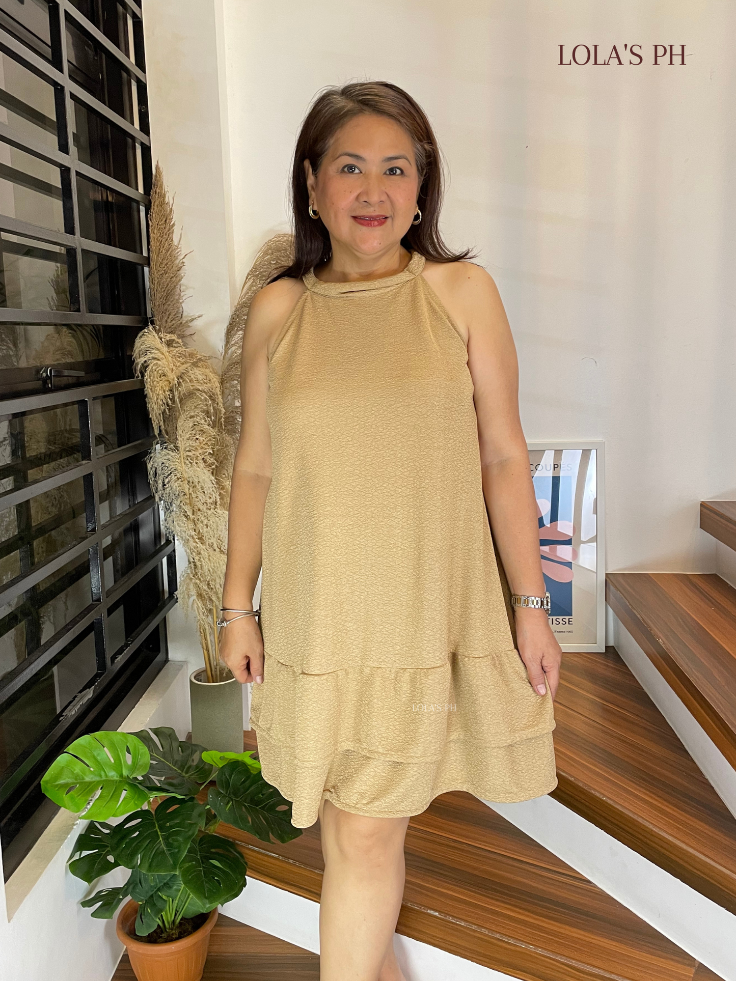 Glenda Dress (Mocha)