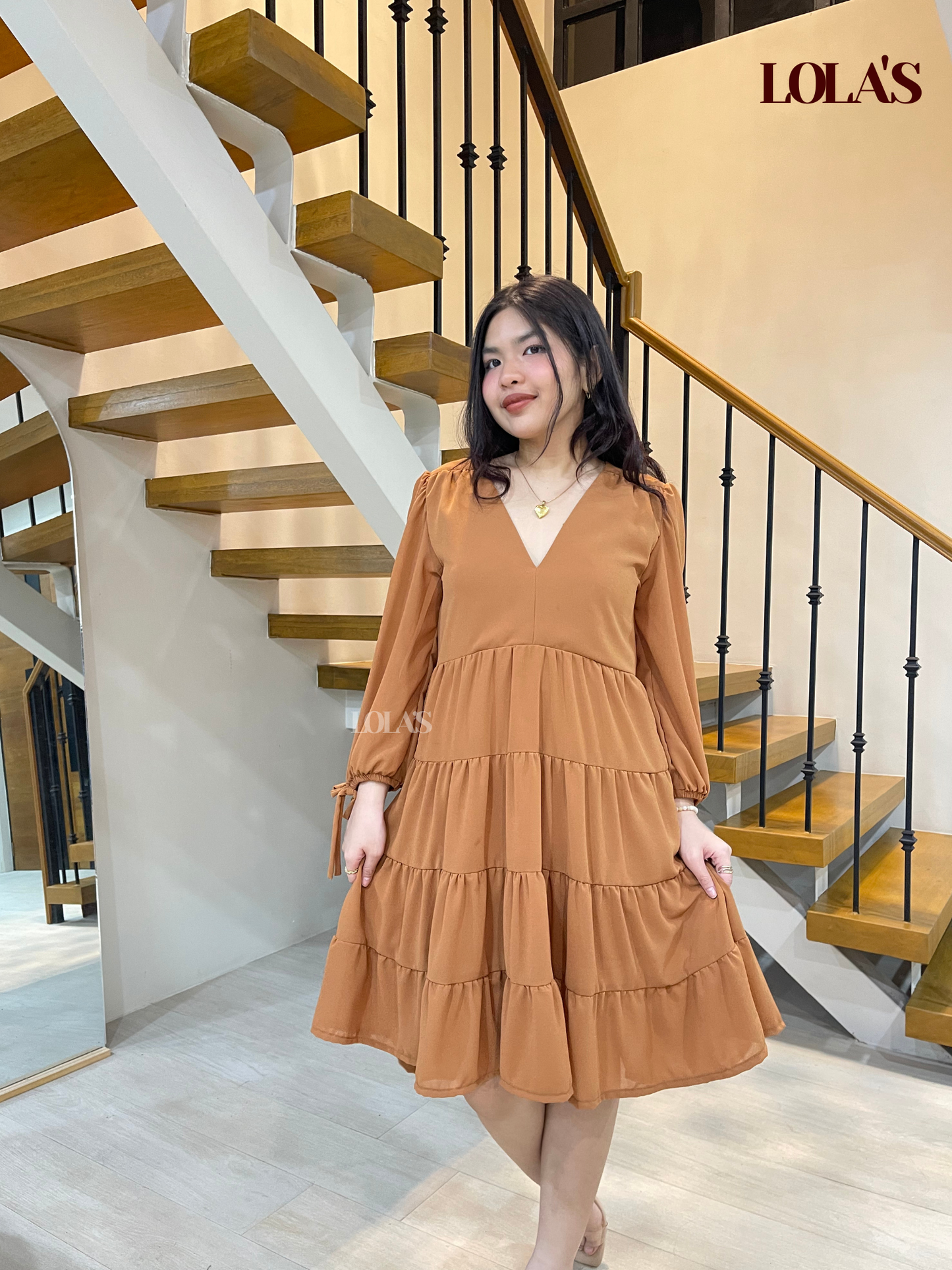 Diana Dress (Caramel)
