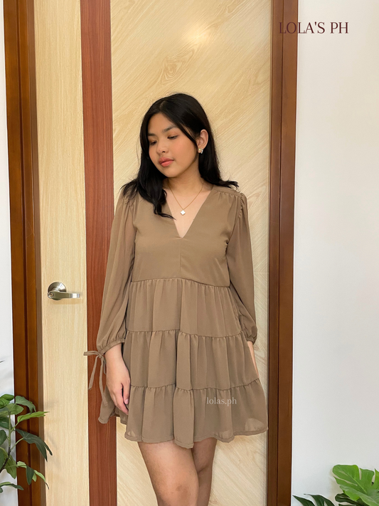 Monina Dress (Mocha)