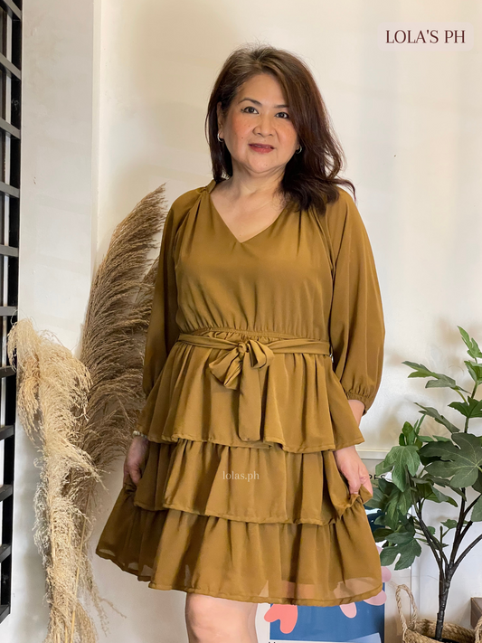 Mathilda Dress (Golden Brown)