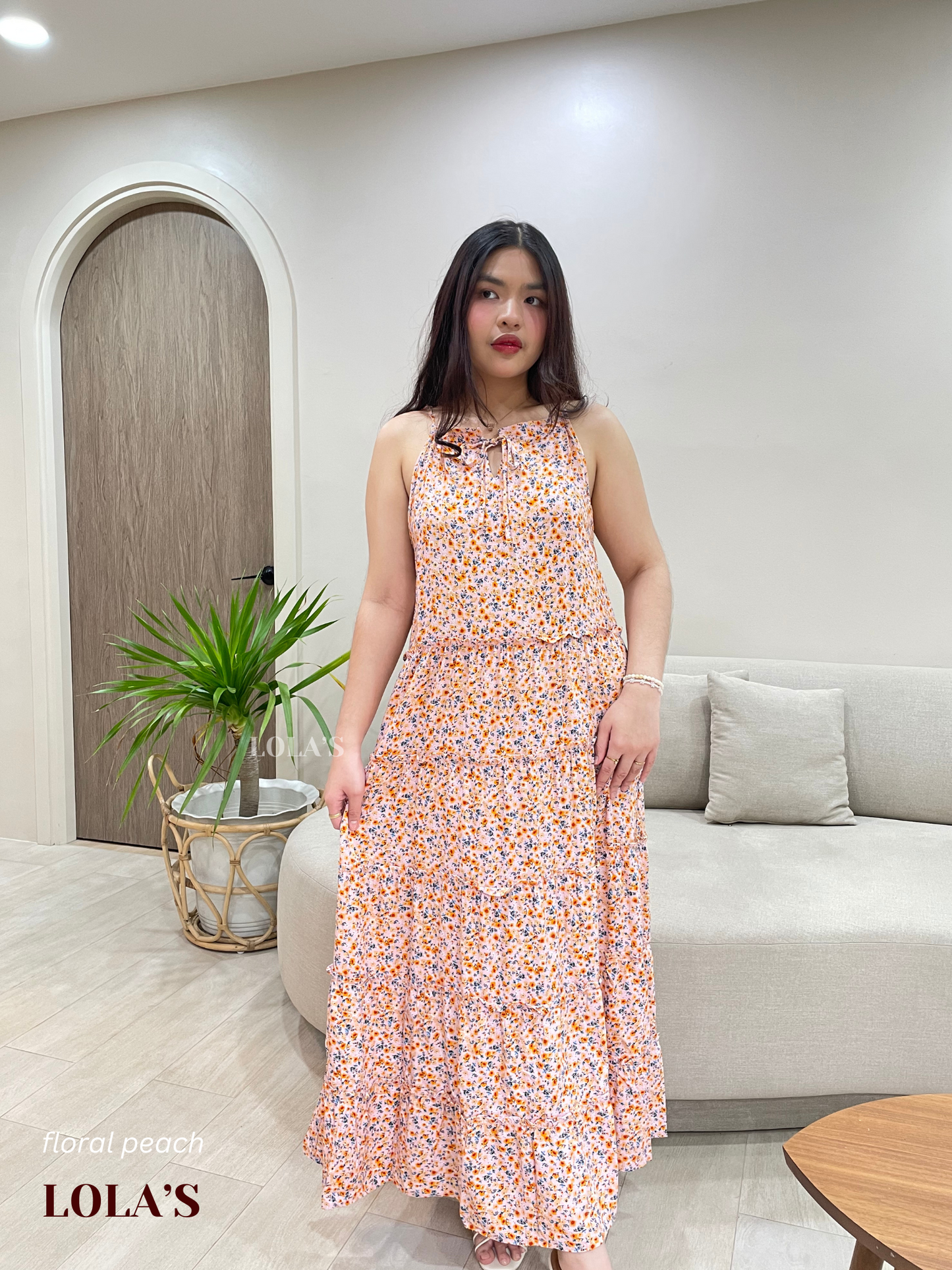 Gigi Dress (Floral Peach)