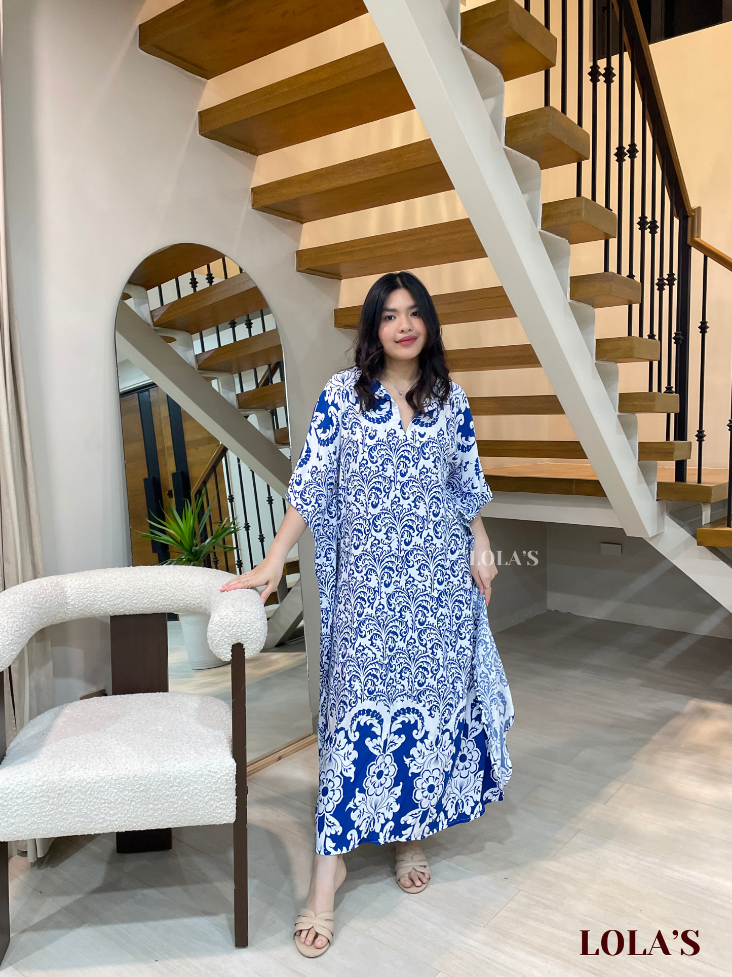 Donya Dress (China Blue)