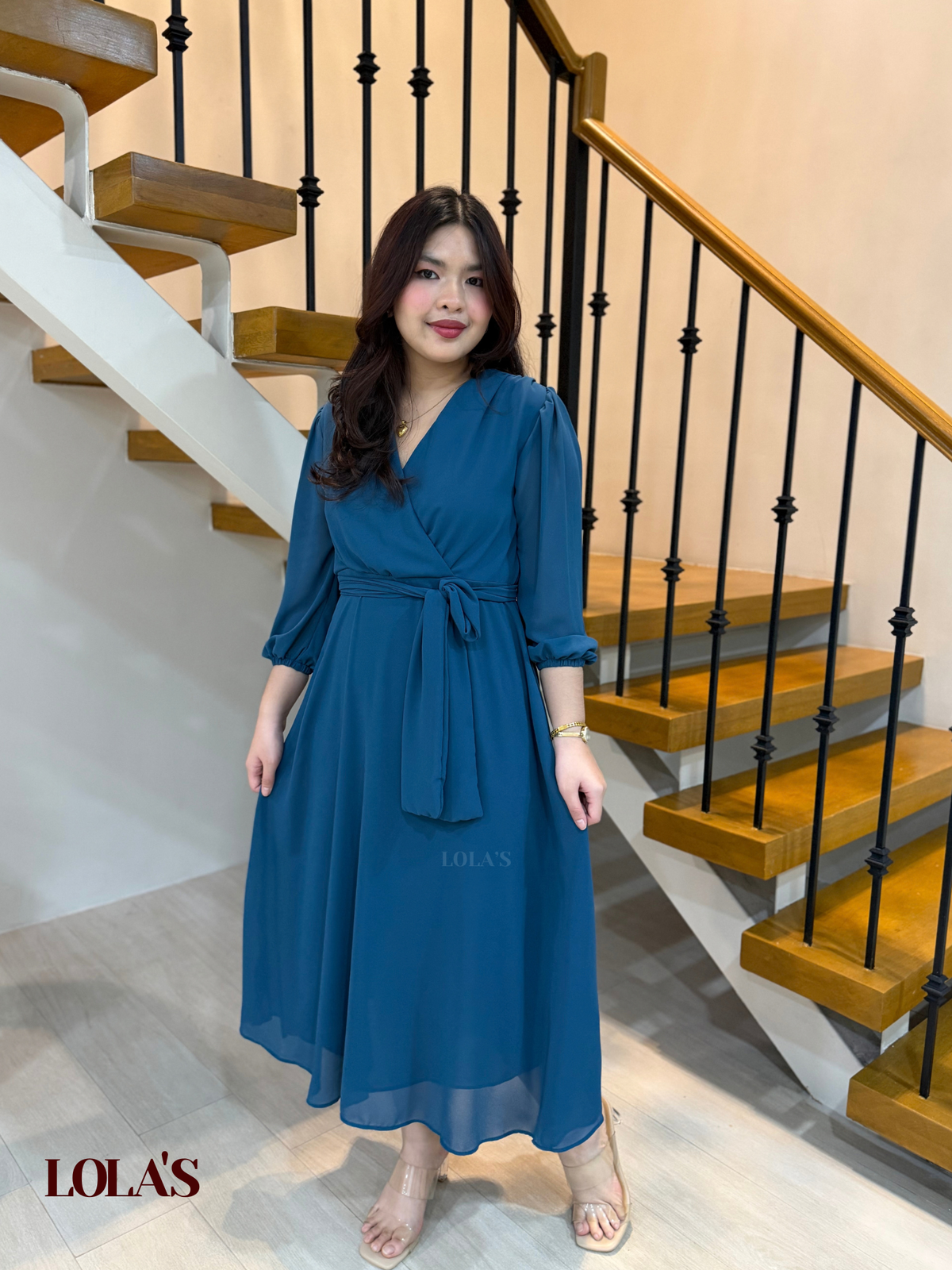 Paula Dress (Blue Green)