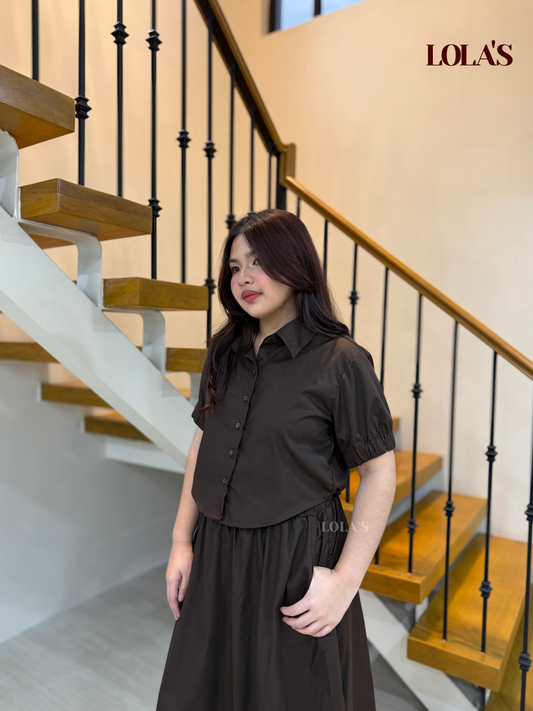 Gretchen Coords (Chocolate Poplin)