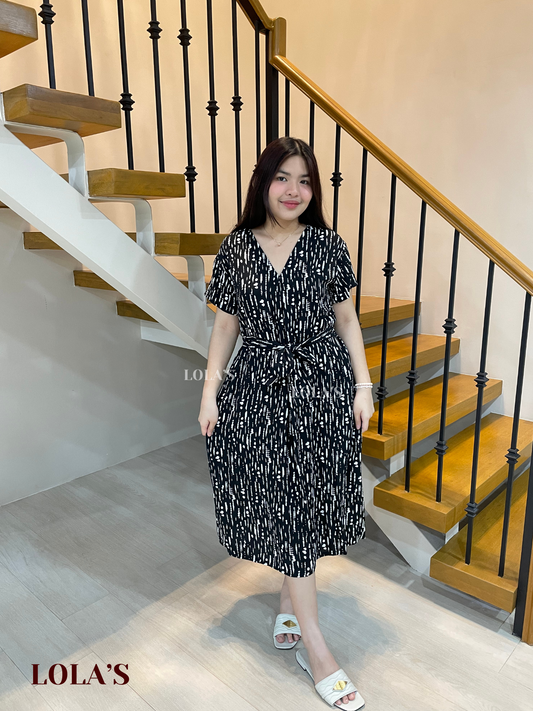 Tracy Dress (Black Drops)