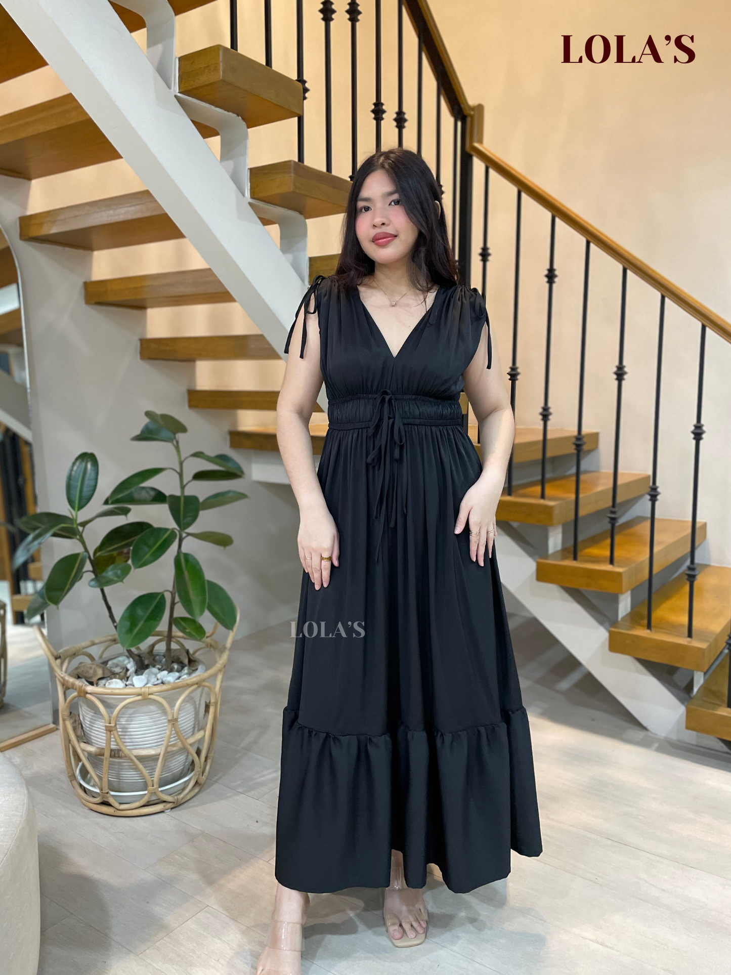 Adeline Dress (Midnight Black)