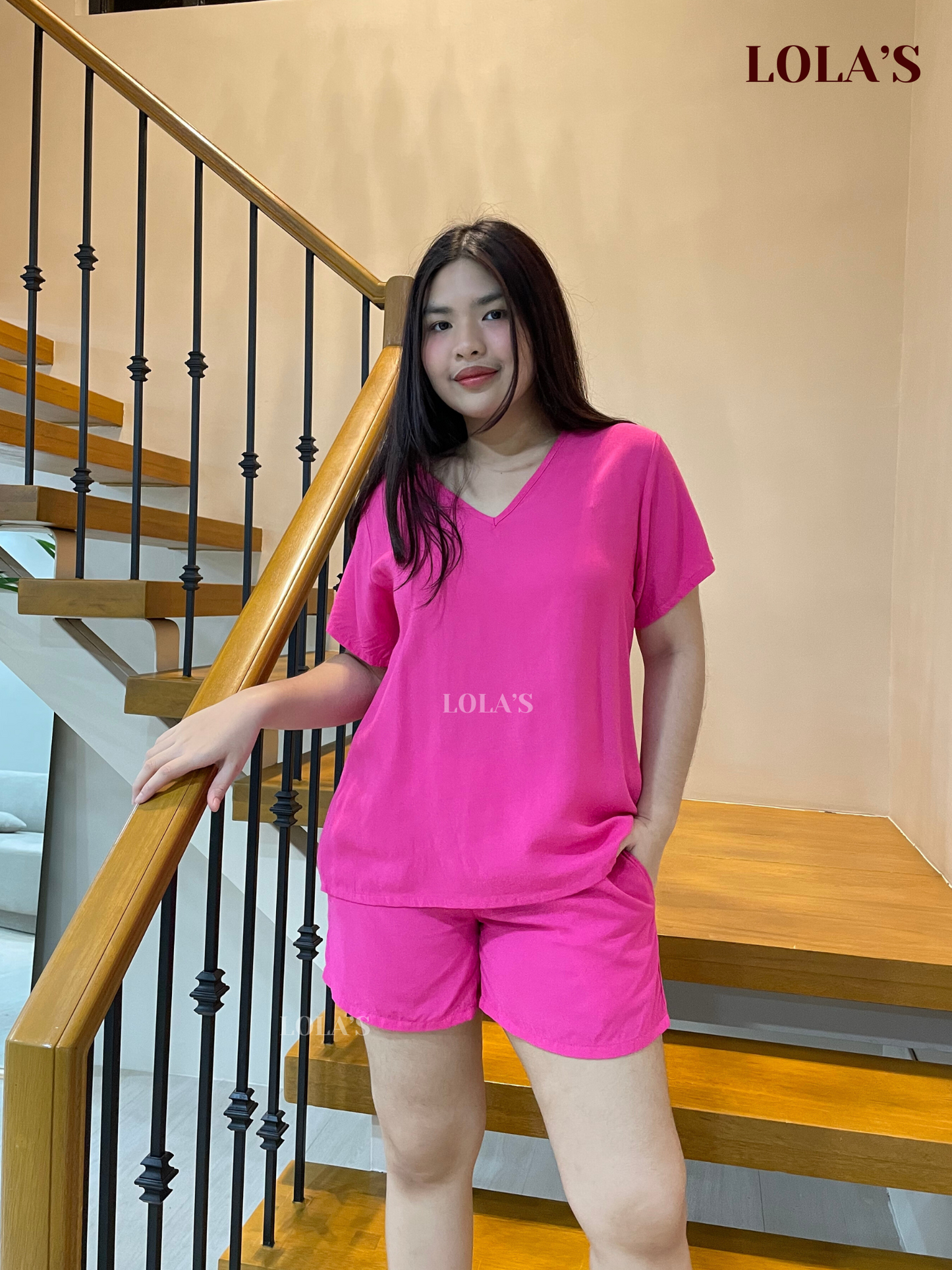 Terno Loungewear Coordinates (Fuchsia Pink)