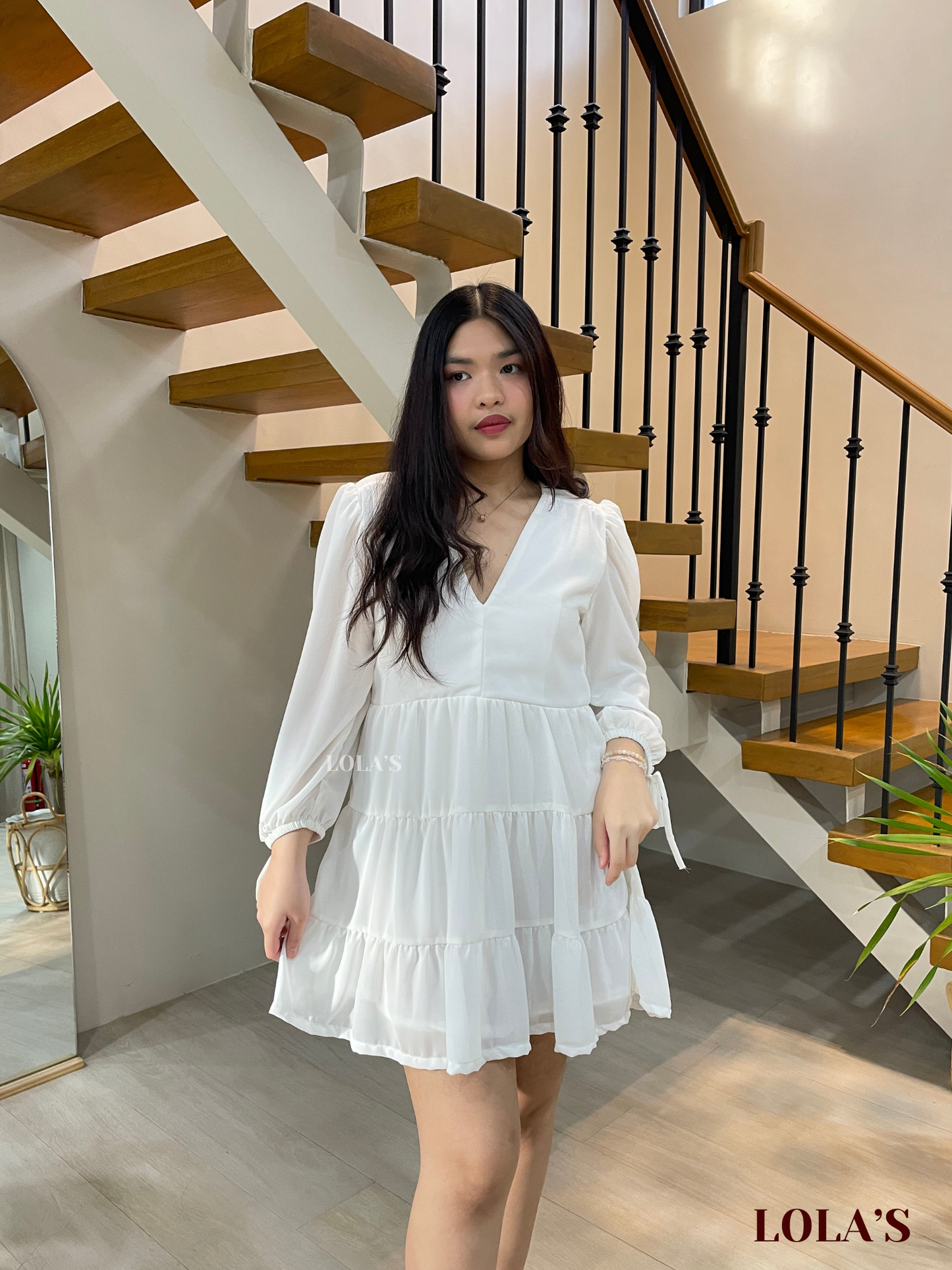 Monina Dress (White)
