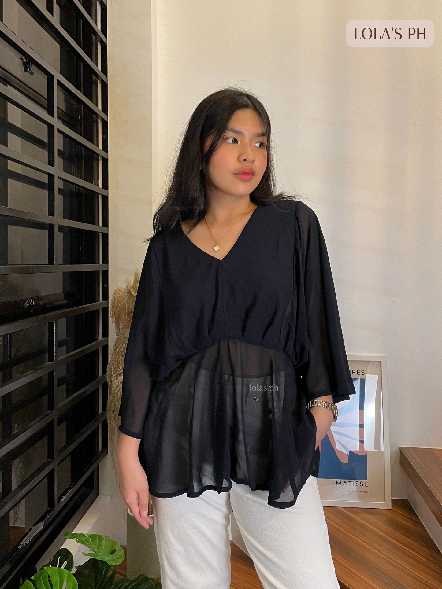 Melissa Blouse (Dark Navy)