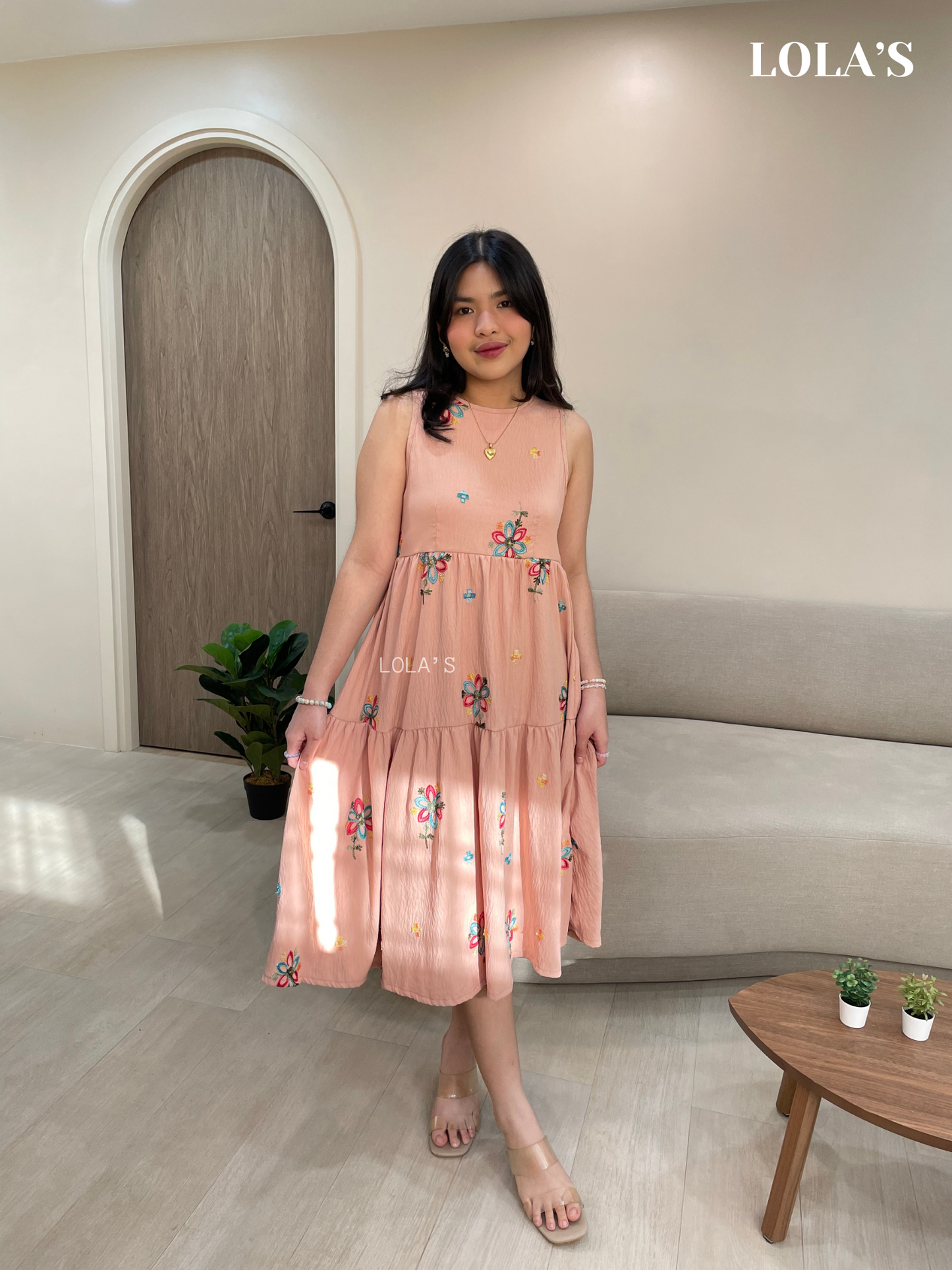 Miles Dress (Peach)