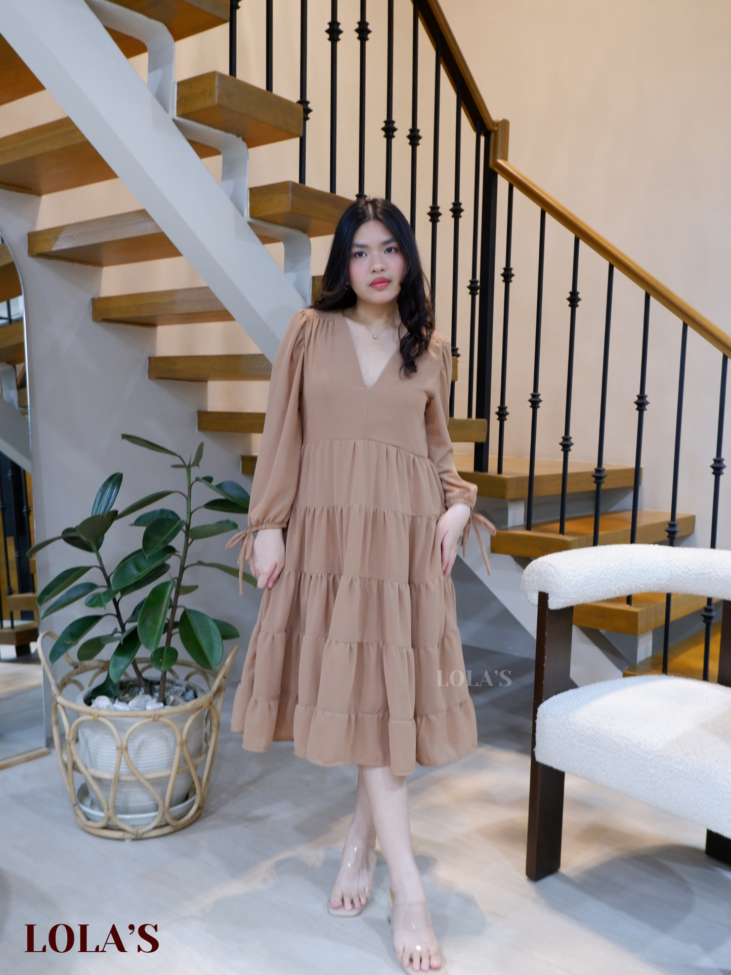 Anna Dress (Mocha)