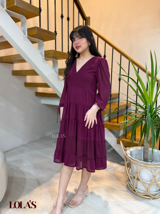Anna Dress (Wine)