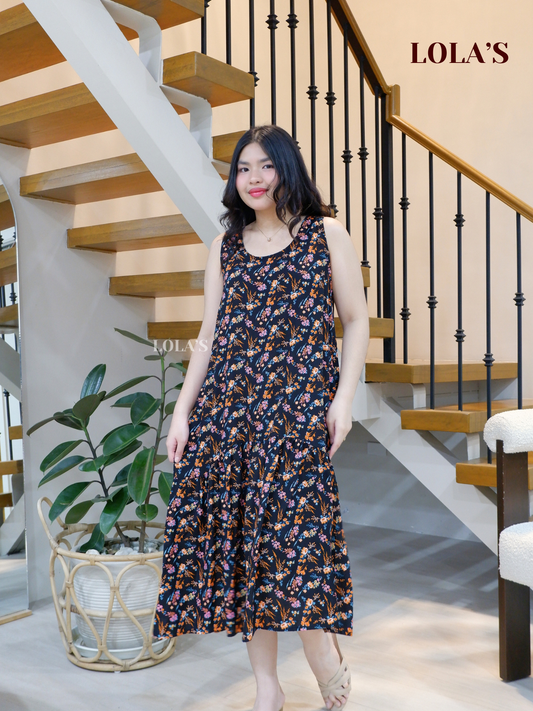 Sita Dress (Cheerful Black)