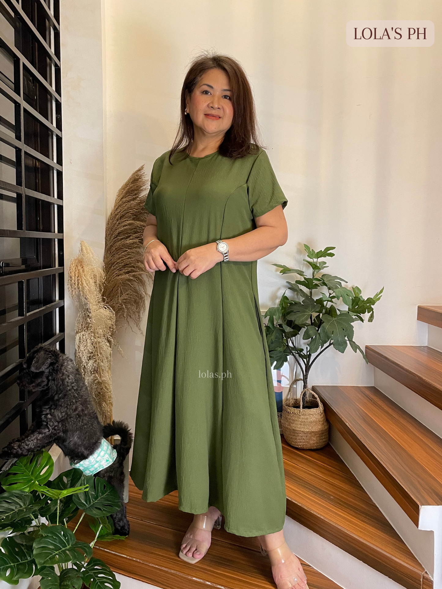 Kathleen Dress (Army Green)