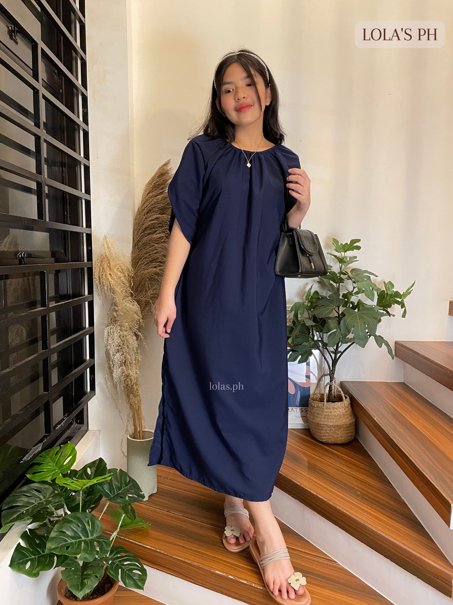 Nancy Dress (Navy Blue)