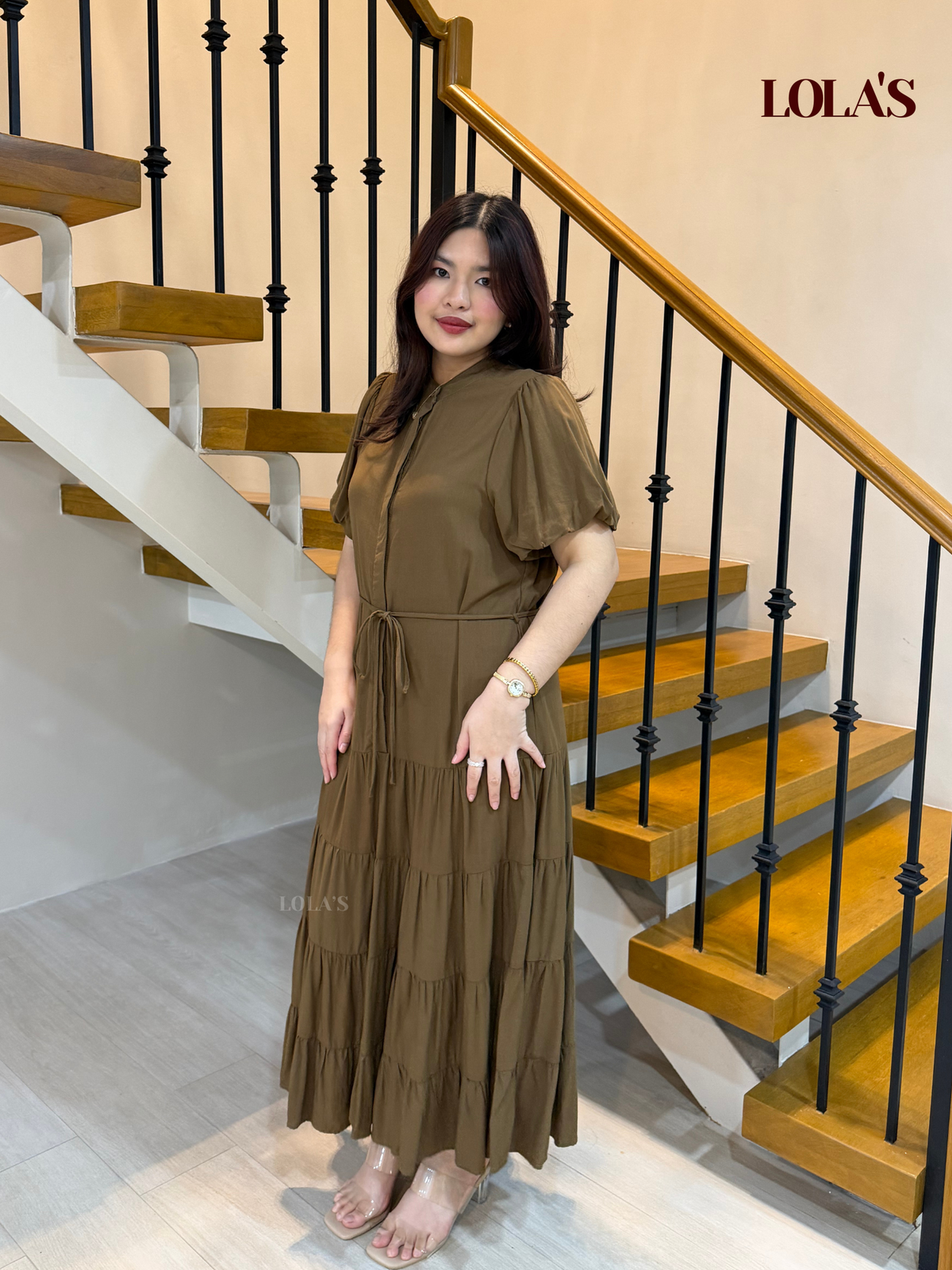 Martha Dress (Cedar Brown)