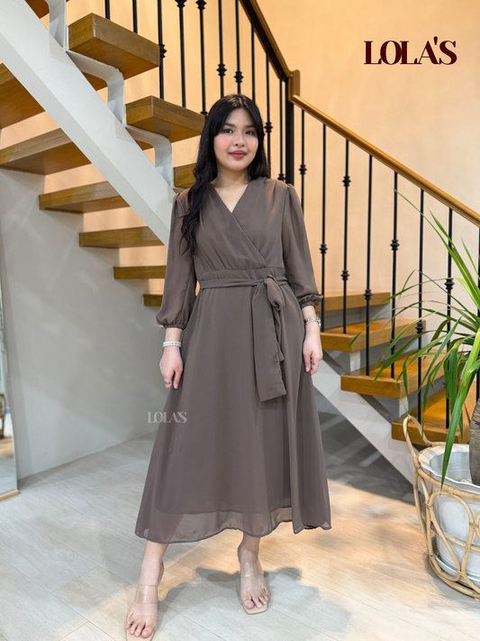 Paula Dress (Taupe)