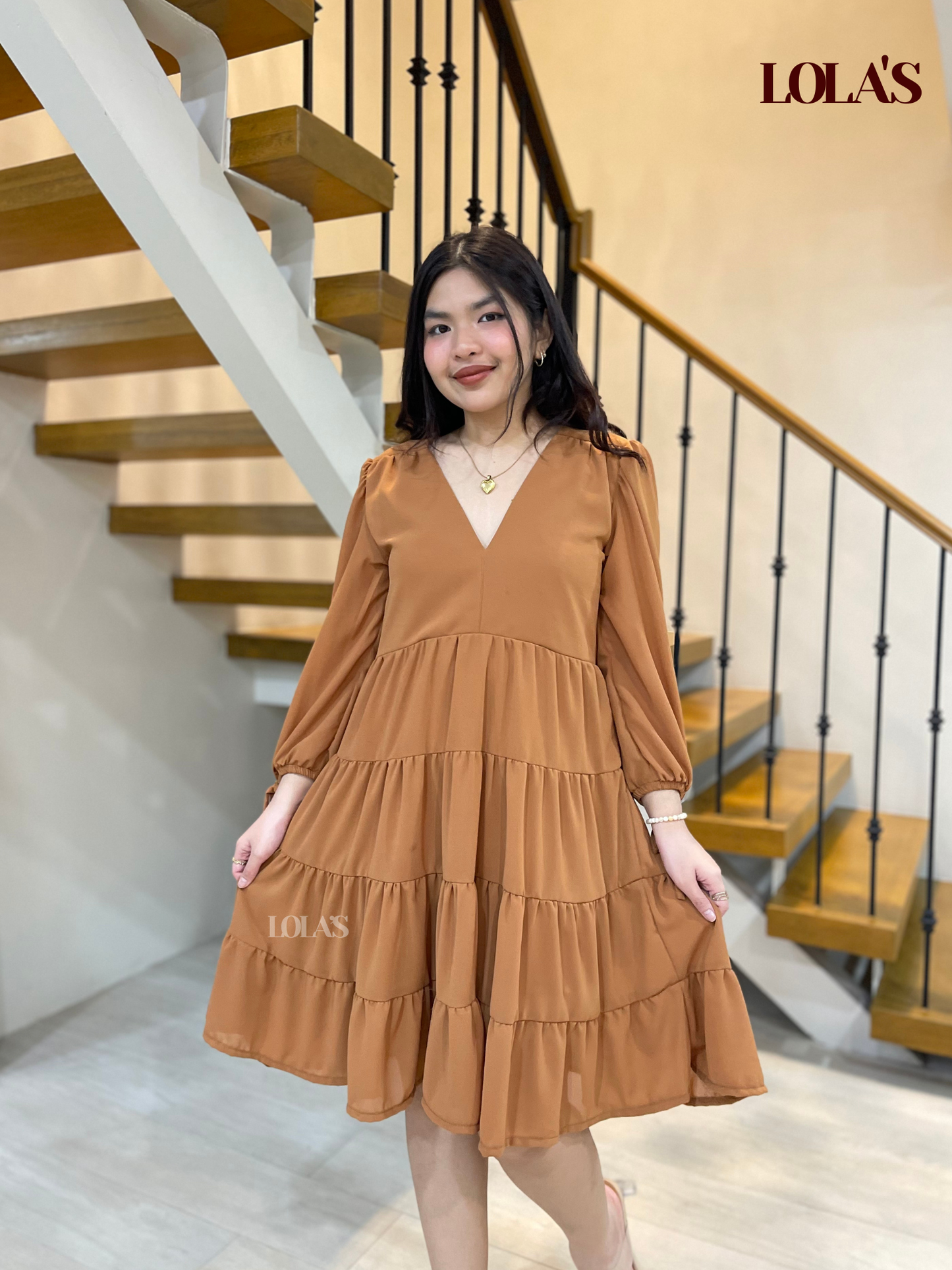 Diana Dress (Caramel)