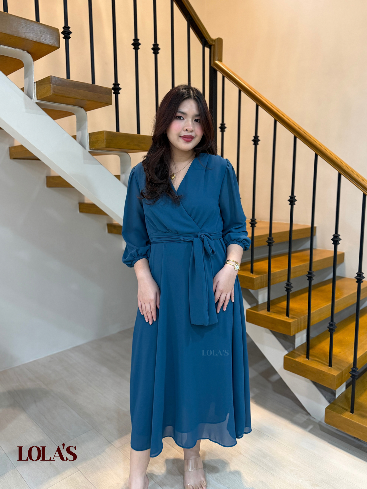 Paula Dress (Blue Green)