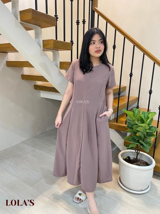 Kathleen Dress (Taupe)