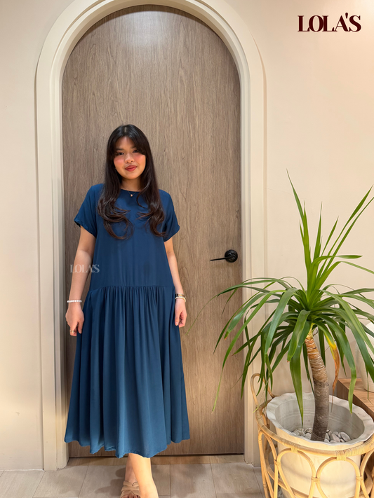 Mina Dress (Teal Blue)