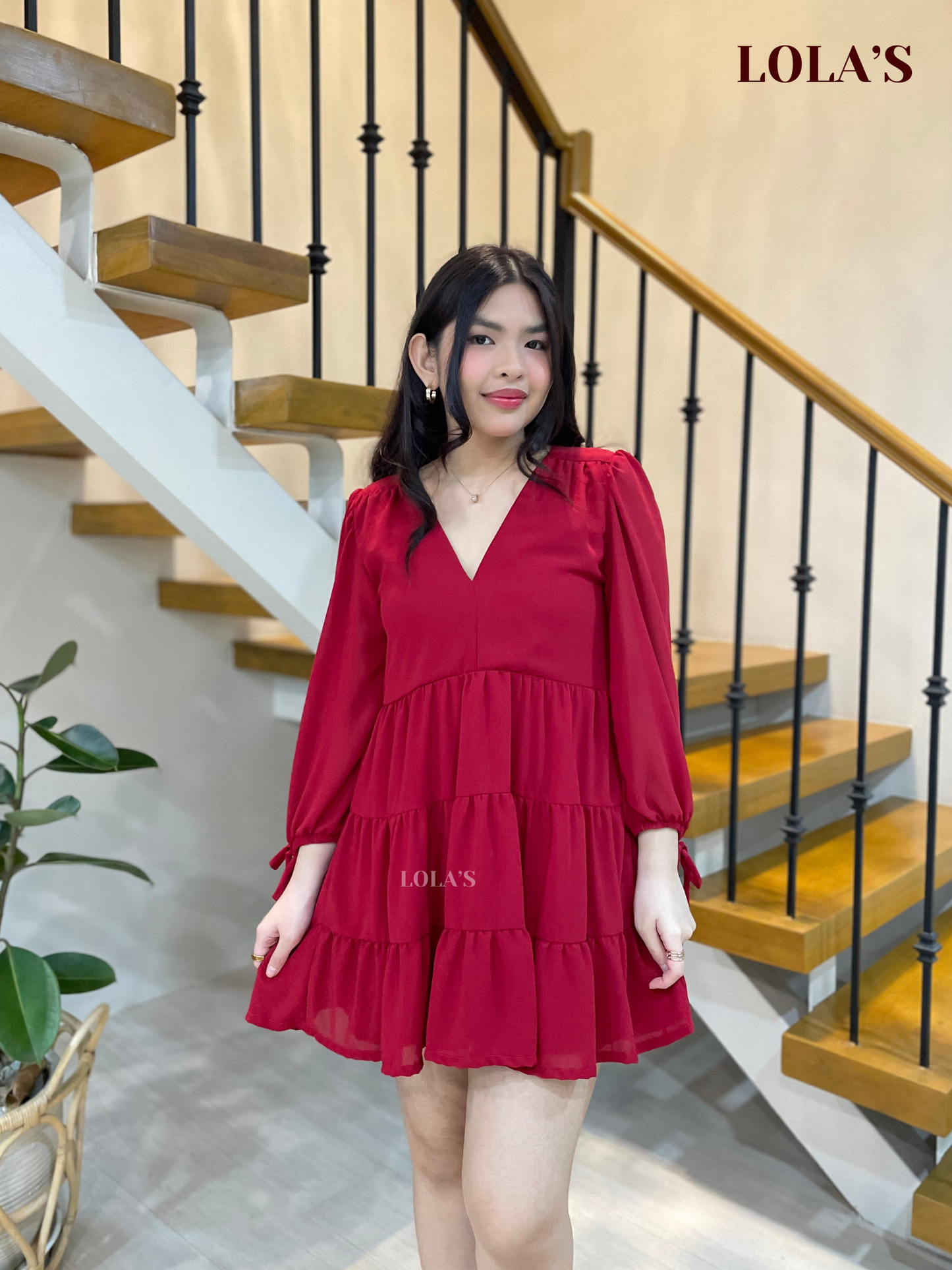 Monina Dress (Red)