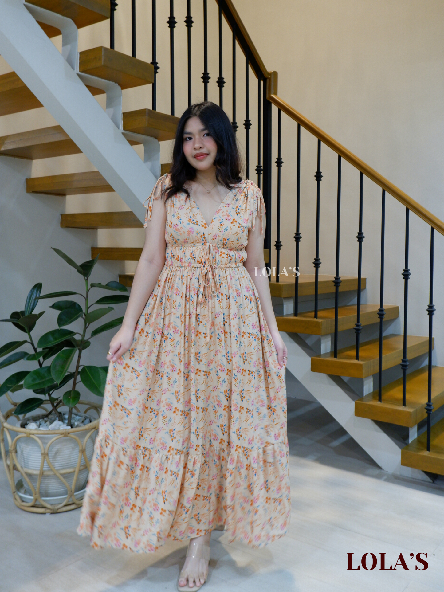 Adeline Dress (Lively Orange)