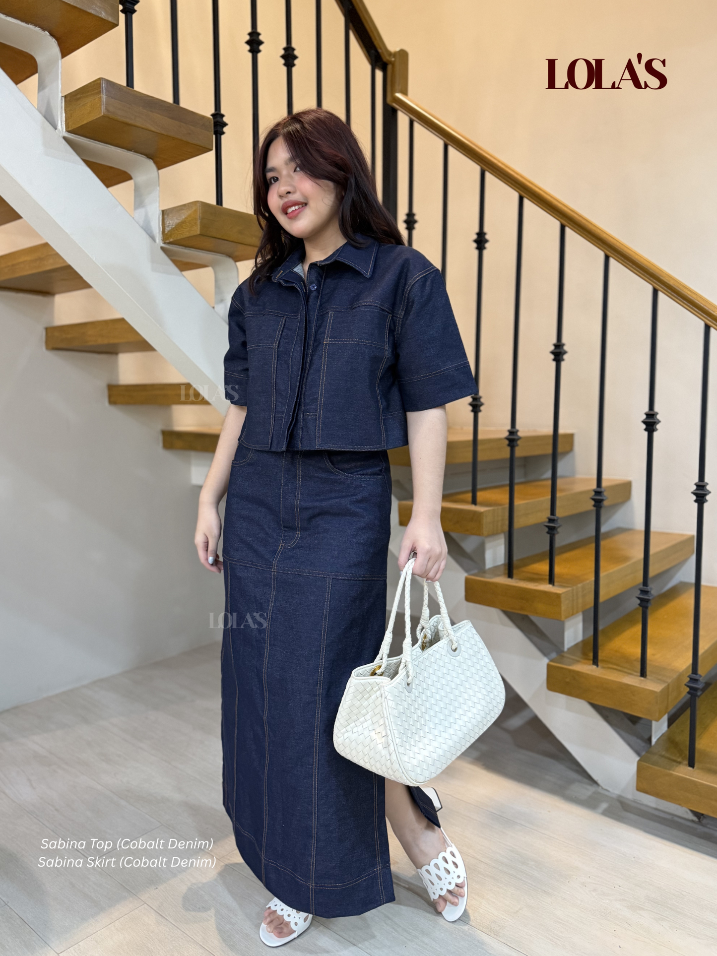 Sabina Top (Cobalt Denim)