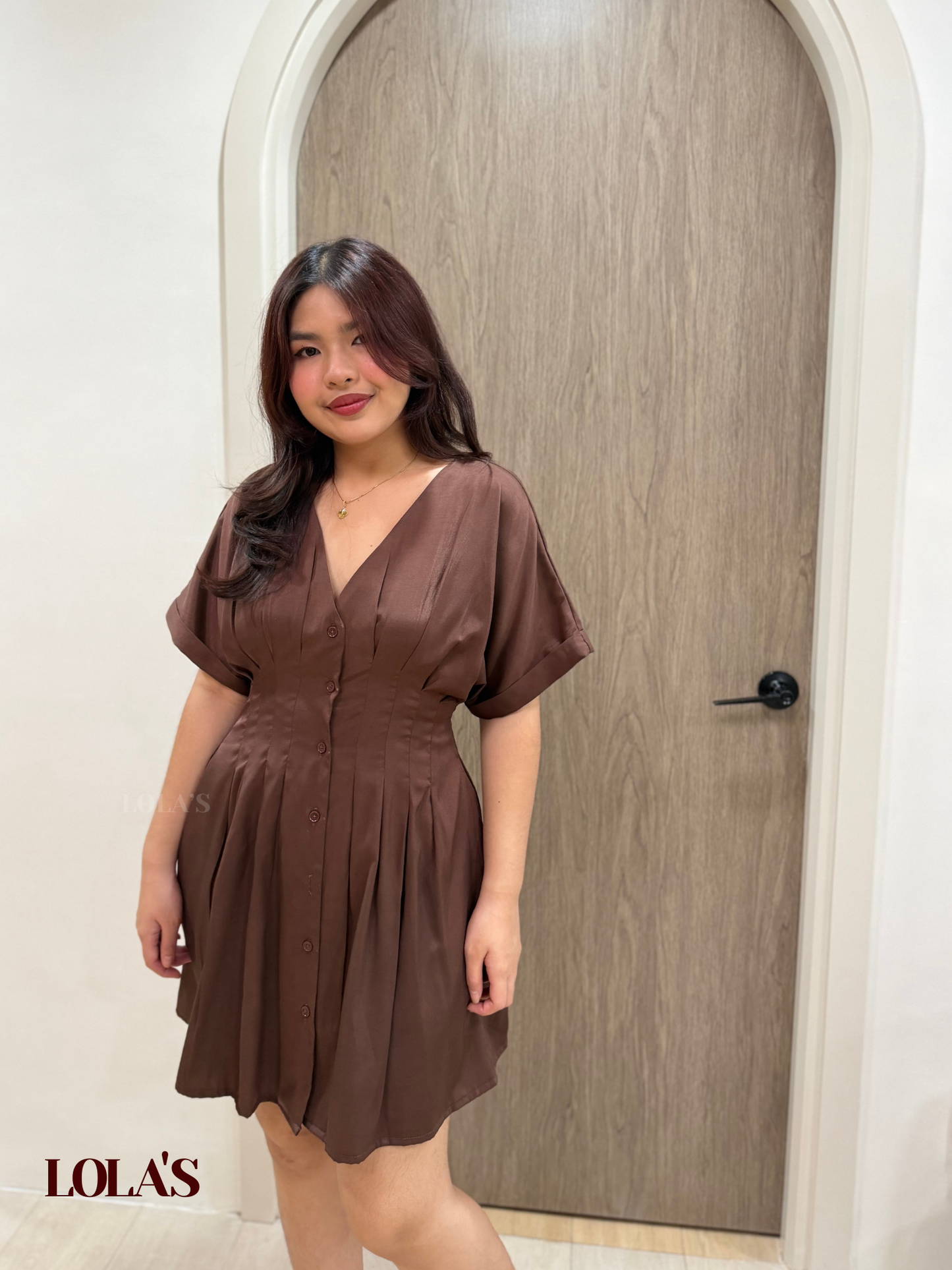 Felicia Dress (Chocolate)