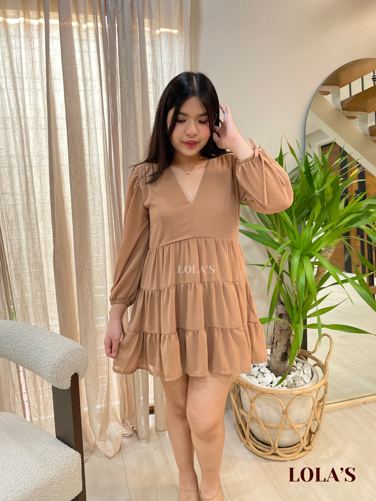 Monina Dress (Latte)