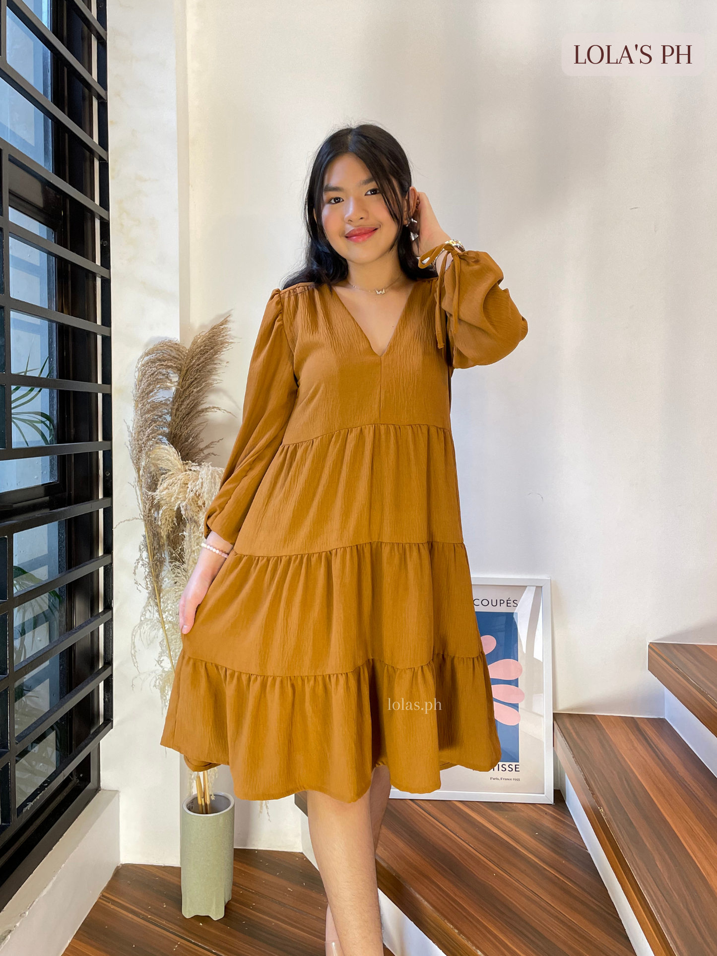 Claudia Dress (Brown)