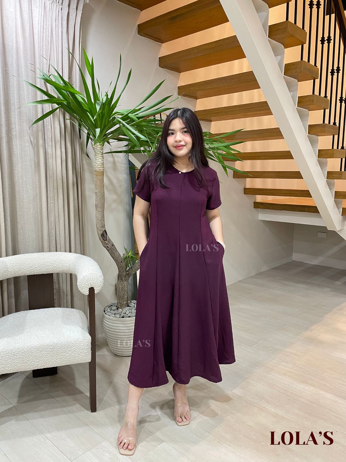 Kathleen Dress (Plum)