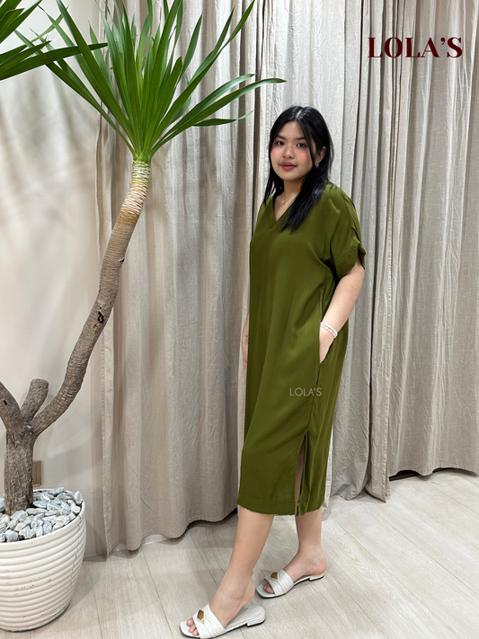 Coco Dress (Olive Green)